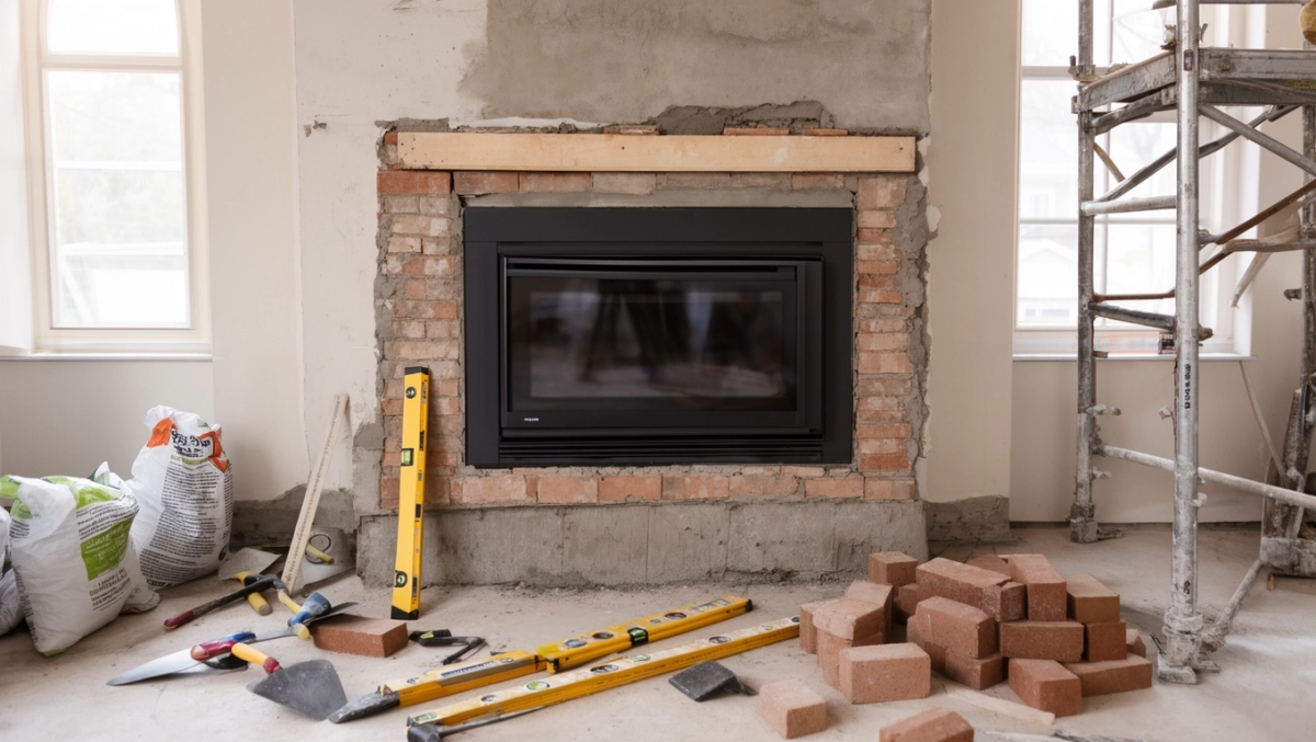 Obudowa kominka cena robocizny