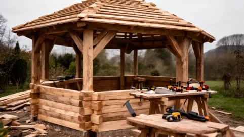 Koszt robocizny altany drewnianej